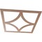 Ekena Millwork Statesman Wood Fretwork Pierced Ceiling Medallion, Wood (Paint Grade), 32"OD x 20 1/2"ID x 3/8"T CMWP32X32X0375STMF - alternate 2
